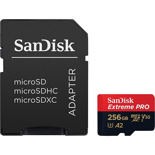 Карта пам'яті SanDisk microSDXC 256GB UHS-I Extreme Pro U3 V30 A2 + SD Adapter (SDSQXCD-256G-GN6MA) - придбати в Дніпрі, Україні: ціна, характеристики | інтернет-магазин TOUCH Карта пам'яті SanDisk microSDXC 256GB UHS-I Extreme Pro U3 V30 A2 + SD Adapter (SDSQXCD-256G-GN6MA) - придбати в Дніпрі, Україні: ціна, характеристики | інтернет-магазин TOUCH