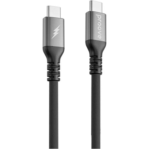 Кабель Proove ReGen Silicone USB-C to USB-C 60W 1m Black (CCRS60002201)