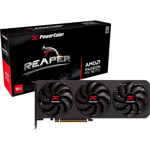 Видеокарта PowerColor Reaper AMD Radeon RX 9070 16GB GDDR6 (RX9070 16G-A) UA