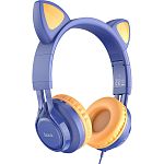 Наушники Hoco W36 Cat Ear Stereo Headphones Midnight Blue (770400)