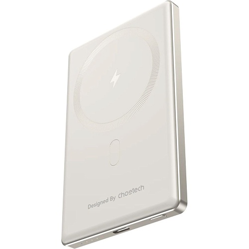 Внешний аккумулятор Choetech Magnetic Wireless B738-WH 5000mAh 20W White 