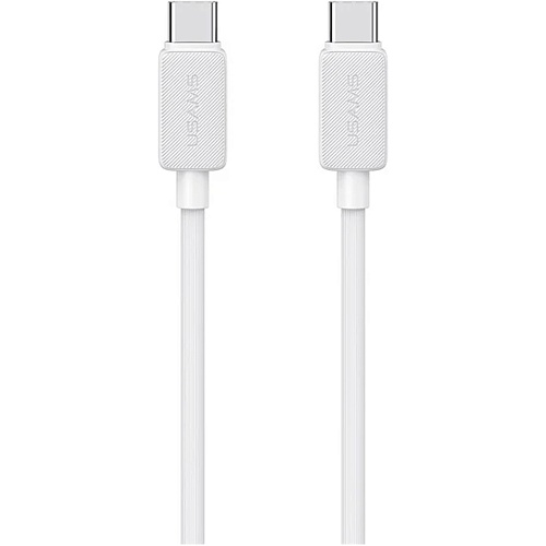 Кабель Usams US-SJ691 USB-C-USB-C 1m White