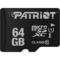 Карта пам'яті Patriot LX microSDHC 64GB UHS-I Class 10 (PSF64GMDC10) - придбати в Дніпрі, Україні: ціна, характеристики | інтернет-магазин TOUCH