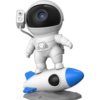 Проектор звездного неба DKT Астронавт на ракете (13 галактик) White 