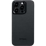 Чехол Pitaka MagEZ Case 4 600D Twill для Apple iPhone 15 Pro Black/Grey (KI1501PA)