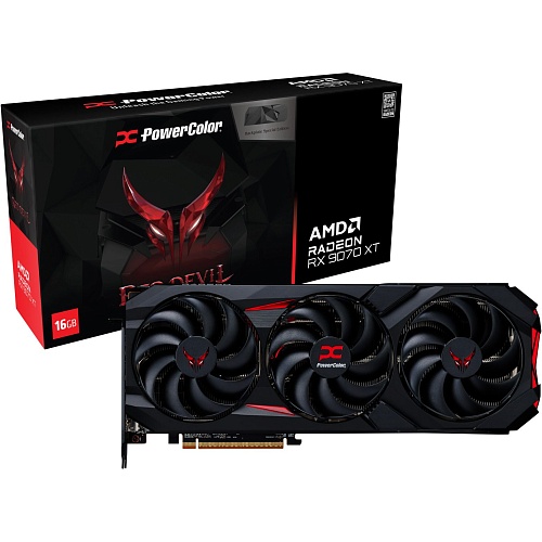 Відеокарта PowerColor Red Devil AMD Radeon RX 9070 XT 16GB GDDR6 Backplate Special Edition (RX9070XT 16G-E/OC/BP) UA - придбати в Дніпрі, Україні: ціна, характеристики | інтернет-магазин TOUCH