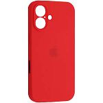 Чехол Silicone Case Camera Protect для Apple iPhone 16 Red AA