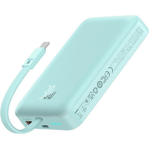Зовнішній акумулятор Baseus Magnetic Mini 10000mAh 30W Blue (P1002210B333-00) - придбати в Дніпрі, Україні: ціна, характеристики | інтернет-магазин TOUCH Зовнішній акумулятор Baseus Magnetic Mini 10000mAh 30W Blue (P1002210B333-00) - придбати в Дніпрі, Україні: ціна, характеристики | інтернет-магазин TOUCH