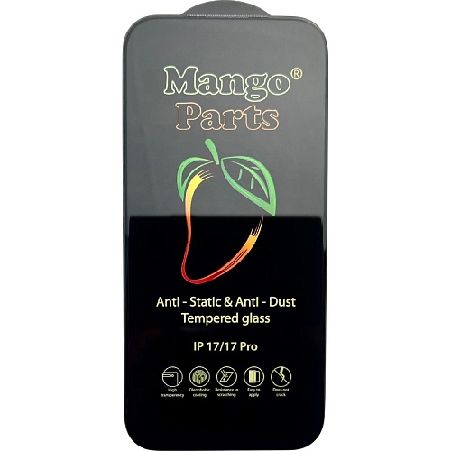 Защитное стекло Mango 9D Full Cover Tempered Glass для Apple iPhone 17/17 Pro Black