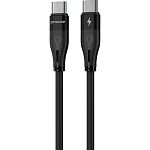 Кабель Proove Soft Silicone USB-C to USB-C 60W 1m Black (CCSO60002201)