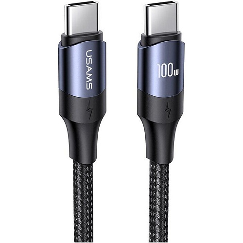 Кабель Usams US-SJ526 U71 USB-C to USB-C PD 100W 5A 3m Black (SJ526USB01)