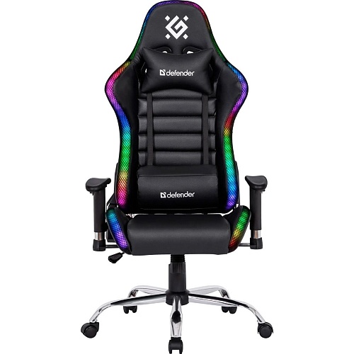 Геймерское кресло Defender Ultimate RGB Black (64355)