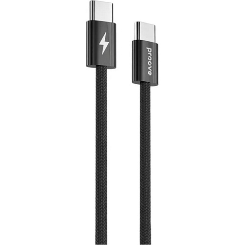Кабель Proove Energy Stream USB-C to USB-C 60W 1m Black (CCES60002201)