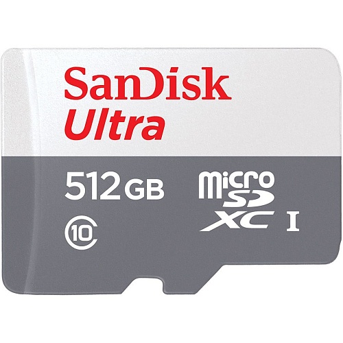 Карта памяти SanDisk microSDXC 512GB UHS-I Ultra V30 A2 (SDSQUNR-512G-GN3MN) 