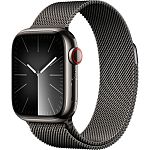 Смарт-часы Apple Watch Series 9 GPS + Cellular 41mm Graphite Stainless Steel with Graphite Milanese Loop (MRJA3)