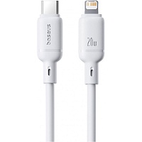 Кабель Baseus Silky Series USB-C to Lightning 20W 1m White (P10377700213-00)