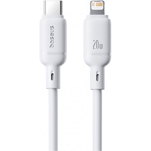 Кабель Baseus Silky Series USB-C to Lightning 20W 1m White (P10377700213-00) - придбати в Дніпрі, Україні: ціна, характеристики | інтернет-магазин TOUCH