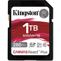 Карта пам'яті Kingston SDXC Canvas React Plus 1TB Class 10 UHS-II U3 V60 (SDR2V6/1TB) - придбати в Дніпрі, Україні: ціна, характеристики | інтернет-магазин TOUCH Карта пам'яті Kingston SDXC Canvas React Plus 1TB Class 10 UHS-II U3 V60 (SDR2V6/1TB) - придбати в Дніпрі, Україні: ціна, характеристики | інтернет-магазин TOUCH