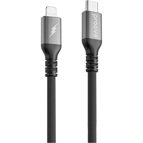 Кабель Proove ReGen Silicone USB-C to Lightning 27W 1m Black (CCRS60002101)