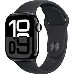 Смарт-часы Apple Watch Series 10 GPS 42mm Jet Black Aluminum Case with Black Sport Band S/M (MWWE3)