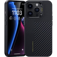 Чехол Benks Montage ArmorAir Kevlar Case 600D/1500D MagSafe для Apple iPhone 15 Pro Max Black (6948005999063)