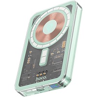 Внешний аккумулятор Hoco Q14 Ice Crystal MagSafe 5000mAh 20W Blue