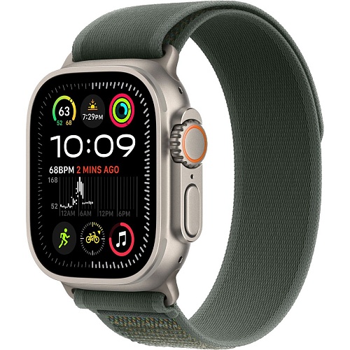 Смарт-годинник Apple Watch Ultra 2 49mm Natural Titanium Case with Green Trail Loop S/M (MYT73+MXTN3) - придбати в Дніпрі, Україні: ціна, характеристики | інтернет-магазин TOUCH