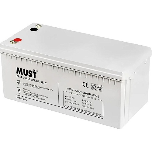 Акумулятор Must GEL 12V (12V/200Ah/2400Wh) (FCDG12-200) - придбати в Дніпрі, Україні: ціна, характеристики | інтернет-магазин TOUCH