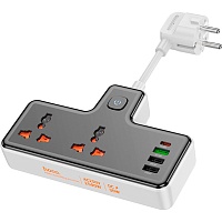 Сетевой фильтр Hoco AC12A Reise Black (607094) Сетевой фильтр Hoco AC12A Reise Black (607094)