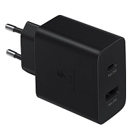 Сетевое зарядное устройство Samsung Power Adapter Duo 35W (EP-TA220NBEGRU) Black Сетевое зарядное устройство Samsung Power Adapter Duo 35W (EP-TA220NBEGRU) Black
