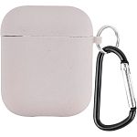 Чохол Silicone Case + Carabine для Apple AirPods Stone