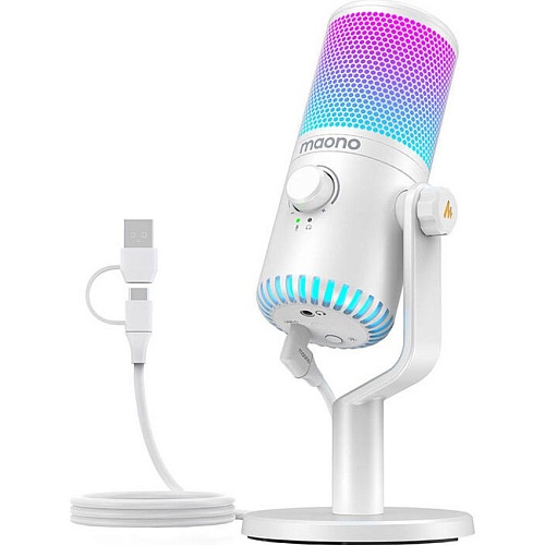 Микрофон Maono DM30 RGB White