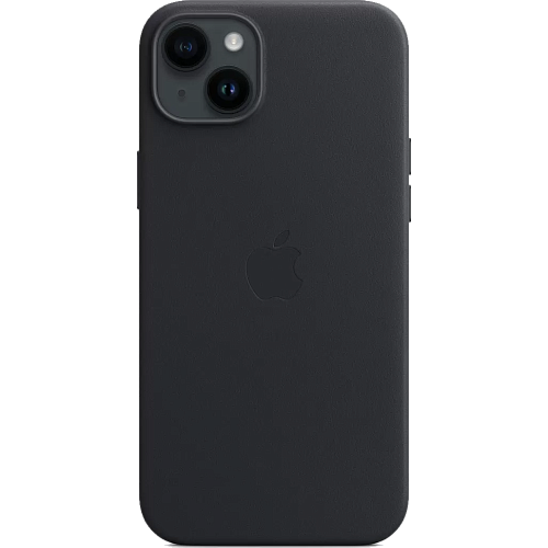 Чехол Leather Case with MagSafe для Apple iPhone 14 Midnight AAA