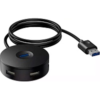 USB-хаб Baseus Round Box 4-Port USB-A Black 1м (CAHUB-U01) USB-хаб Baseus Round Box 4-Port USB-A Black 1м (CAHUB-U01)