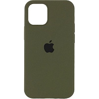 Чехол Silicone Case для Apple iPhone 15 Plus Dark Olive AA