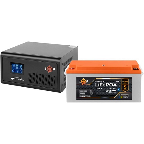 Источник бесперебойного питания (ИБП) LogicPower UPS В1500 + АКБ LiFePO4 2048Wh (37456) 
