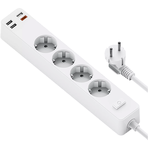 Сетевой фильтр WiWU 20W Smart Power Strip EU Plug White (U01)