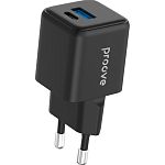 Сетевое зарядное устройство Proove Pocket GaN Plus 25W USB-C/USB-A Black (WCPG25111201)