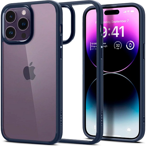Чехол Spigen Ultra Hybrid для Apple iPhone 14 Pro (Navy Blue)