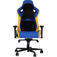 Геймерское кресло GT Racer X-0724 Blue/Yellow