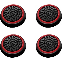 Накладки на стики Thumb Grips 4-pack for PS4-PS5-Xbox Black-Red Накладки на стики Thumb Grips 4-pack for PS4-PS5-Xbox Black-Red