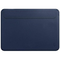 Чехол WiWU Skin Pro II Leather Sleeve Case для MacBook Pro 16 Navy Blue (2019-2020) Чехол WiWU Skin Pro II Leather Sleeve Case для MacBook Pro 16 Navy Blue (2019-2020)