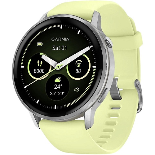 Смарт-годинник Garmin Venu 4 45mm Silver with Citron Silicone Band (010-03014-02) - придбати в Дніпрі, Україні: ціна, характеристики | інтернет-магазин TOUCH