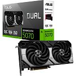Видеокарта Asus Dual GeForce RTX 5070 12GB OC Edition (DUAL-RTX5070-O12G) EU 