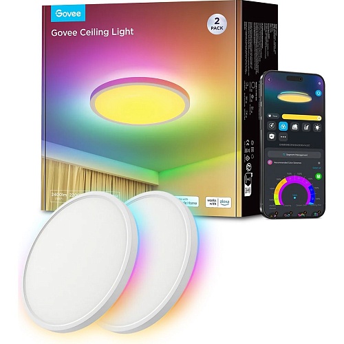 Стельовий світильник Govee 30cm RGBWW + RGBIC Smart Ceiling Light 2-Pack (H60A1) - придбати в Дніпрі, Україні: ціна, характеристики | інтернет-магазин TOUCH