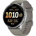 Смарт-часы Garmin Venu 4 45mm Silver with Silver Gray Silicone Band (010-03014-01)