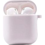Чехол Silicone Case + Carabine для Apple AirPods White