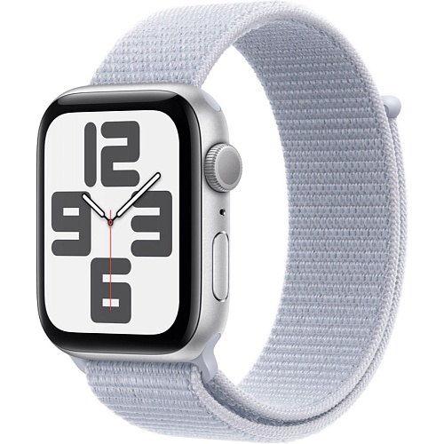 Смарт-часы Apple Watch SE 2 GPS 44mm Silver Aluminium Case with Blue Cloud Sport Loop 2024 (MXET3)