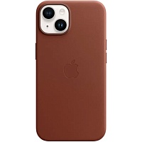 Чехол Leather Case with MagSafe для Apple iPhone 14 Umber AAA Чехол Leather Case with MagSafe для Apple iPhone 14 Umber AAA