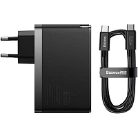 Мережевий зарядний пристрій Baseus GaN5 Pro Fast Charger 140W + Cable USB-C to USB-C Black (CCGP100201) - придбати в Дніпрі, Україні: ціна, характеристики | інтернет-магазин TOUCH Мережевий зарядний пристрій Baseus GaN5 Pro Fast Charger 140W + Cable USB-C to USB-C Black (CCGP100201) - придбати в Дніпрі, Україні: ціна, характеристики | інтернет-магазин TOUCH